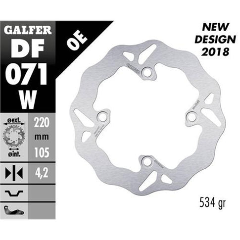 Disco de freno Wave flotante Honda SH 125 <2008 Galfer DF071W
