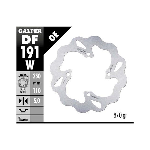 Disco de freno trasero Wave Kawasaki Z 800/900/1000 Galfer DF191W