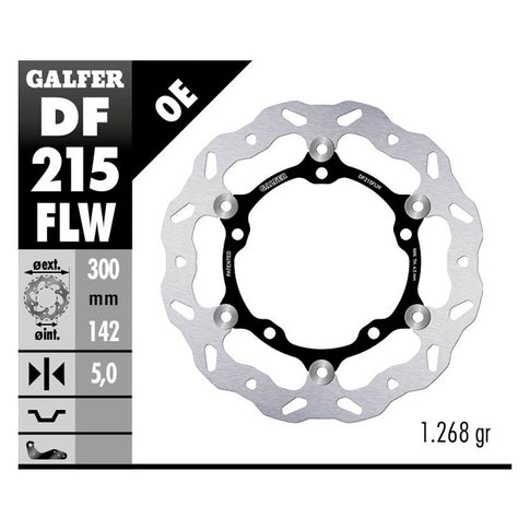 Disco de freno delantero Kawasaki Z 650/900 Galfer DF215FLW