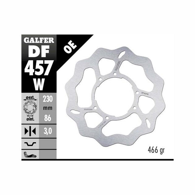 Disco de freno Wave delantero Yamaha DT125 / TT350 / YZ125/250 Galfer DF457W