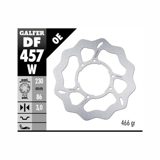Disco de freno Wave delantero Yamaha DT125 / TT350 / YZ125/250 Galfer DF457W