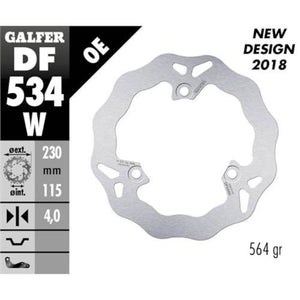 Disco de freno delantero Yamaha N-Max 125/150 >2015 Galfer DF534W