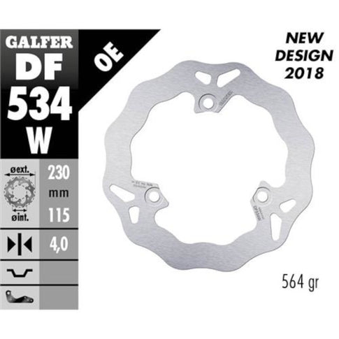 Disco de freno delantero Yamaha N-Max 125/150 >2015 Galfer DF534W