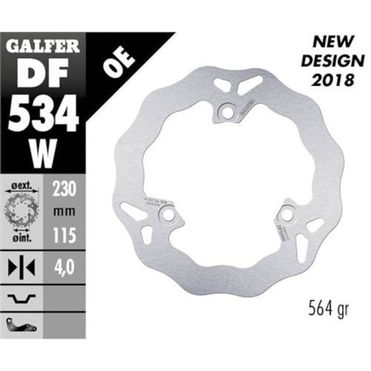 Disco de freno delantero Yamaha N-Max 125/150 >2015 Galfer DF534W