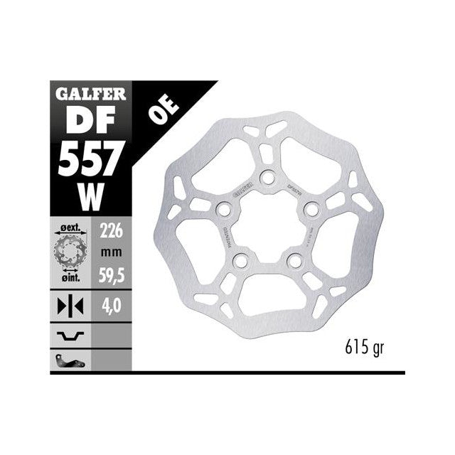 Disco de freno Sym Symphony 125 / Peugeot Tweet 125-150 >2010 Galfer DF557W