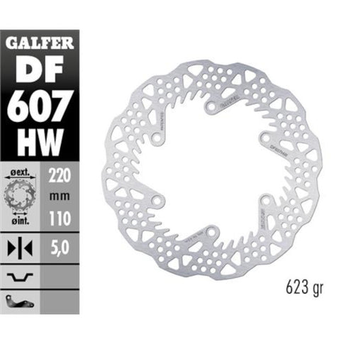 Disco de freno trasero Gas Gas EC 250 21-23 Galfer DF607HW