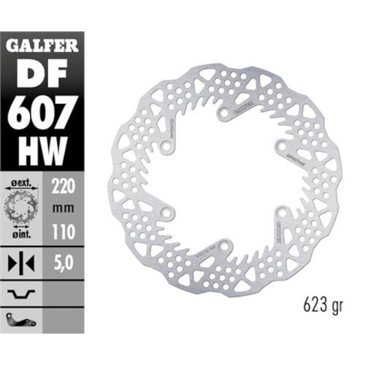 Disco de freno trasero Gas Gas EC 250 21-23 Galfer DF607HW