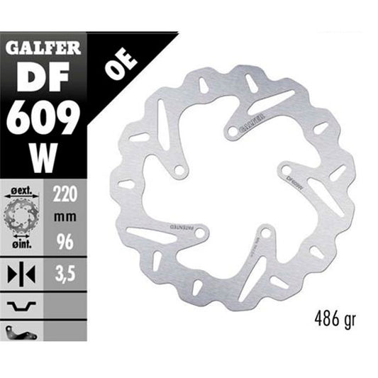 Disco de freno delantero Wave Aprilia Scarabeo 50/125 Galfer DF609W