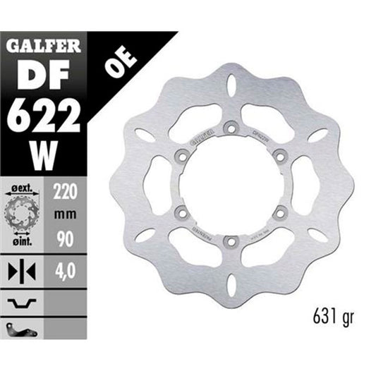 Disco de freno Wave Malaguti Madison / Phantom Max 50 Galfer DF622W