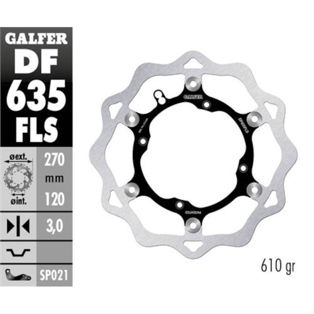 Disco de freno delantero Wave Beta / Husqvarna Galfer DF635FLS