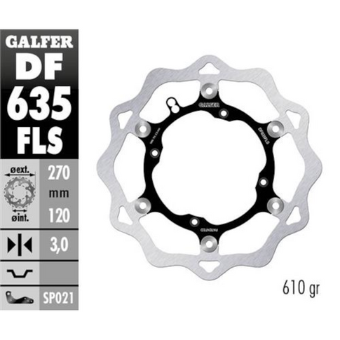 Disco de freno delantero Wave Beta / Husqvarna Galfer DF635FLS