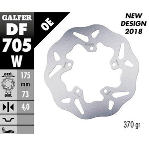 Disco de freno trasero Wave Gilera Runner SP / Stalker Galfer DF705W