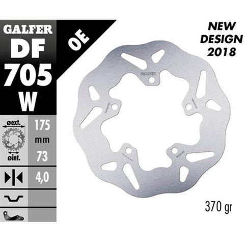 Disco de freno trasero Wave Gilera Runner SP / Stalker Galfer DF705W