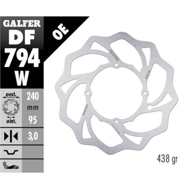 Disco de freno delantero wave KTM SX 85 14-21 / Husqvarna TC 85 14-21 Galfer DF794W