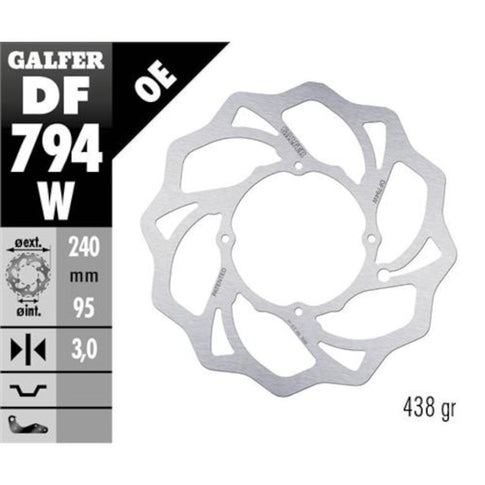 Disco de freno delantero wave KTM SX 85 14-21 / Husqvarna TC 85 14-21 Galfer DF794W