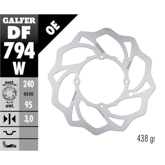 Disco de freno delantero wave KTM SX 85 14-21 / Husqvarna TC 85 14-21 Galfer DF794W