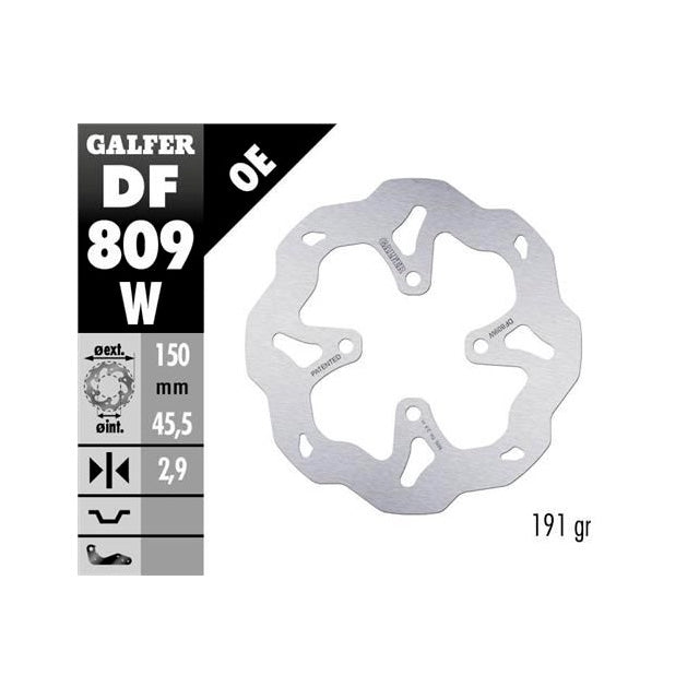 Disco de freno trasero Gas Gas TXT 250-280-300 / Ossa TR 125-250-300 Galfer
