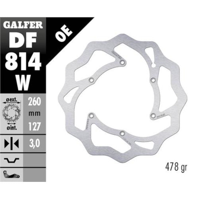Disco de freno delantero Wave Beta RR 12-21 Galfer DF814W