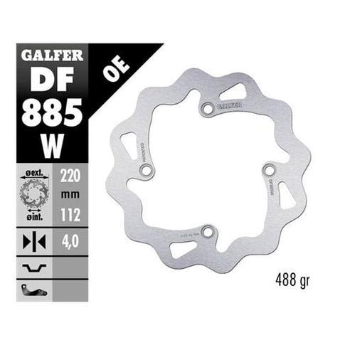 Disco de freno trasero Husqvarna 125 / 250 / 450 Galfer DF885W