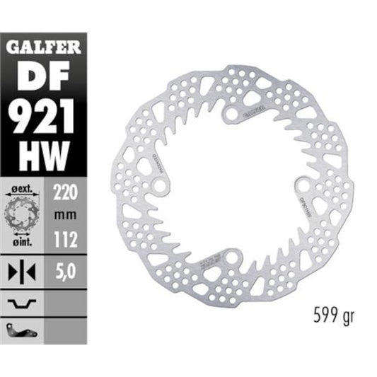 Disco de freno trasero Sherco SE 250 Factory >2021 Galfer DF921HW
