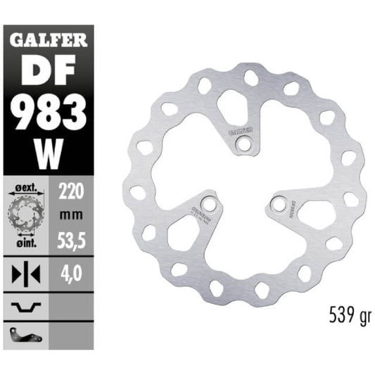Disco de freno Pitbikes d.220mm Galfer DF983W