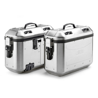 Maletas laterales DLMK36 Trekker Dolomiti 36 Litros Givi - aluminio DLMK36APACK2