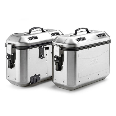 Maletas laterales DLMK36 Trekker Dolomiti 36 Litros Givi - aluminio DLMK36APACK2