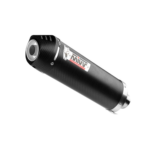 Silenciador Oval Benelli TRK 502 17-24 MiVV - Carbono Tampa em Carbono