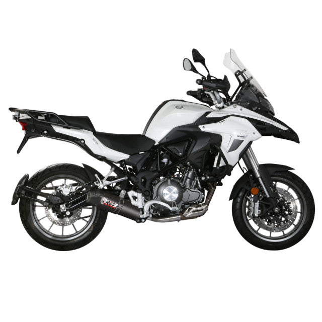 Silenciador Oval Benelli TRK 502 17-24 MiVV - Carbono Tampa em Carbono