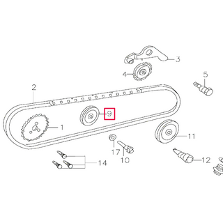 Timing chain guide roller Pitbike engine 150-3/E 150-5 YX