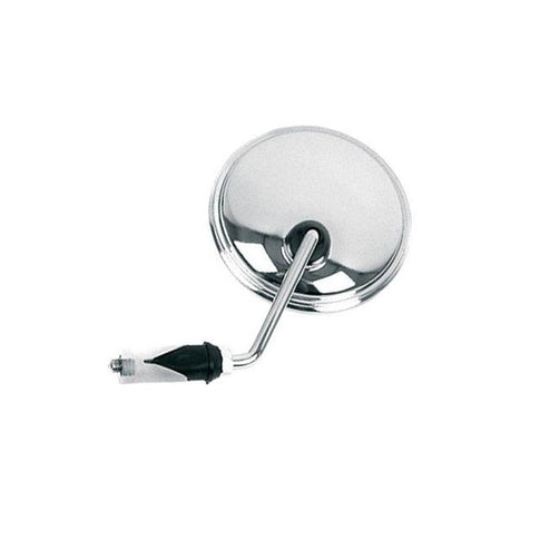 Rearview mirrors left round grip 105mm Vparts - chrome