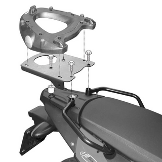 Adaptateurs valises avec porte-bagages Monokey pour BMW F 650/800 GS 08-11 GIVI