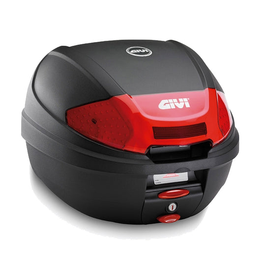 Top case Monolock E300N2 Tour Lock Micro 2 red catadioptrics 30 Litres Givi