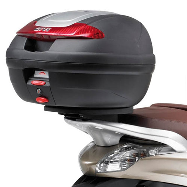 Adaptador baúl con parrilla Monolock Piaggio Beverly 125/300/350 10-11 Givi E349