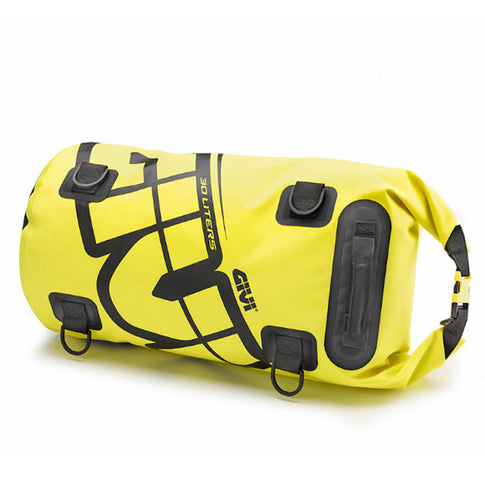 Bolsa cargo adicional cilíndrica impermeable 30L Givi - amarillo fluor EA114FL
