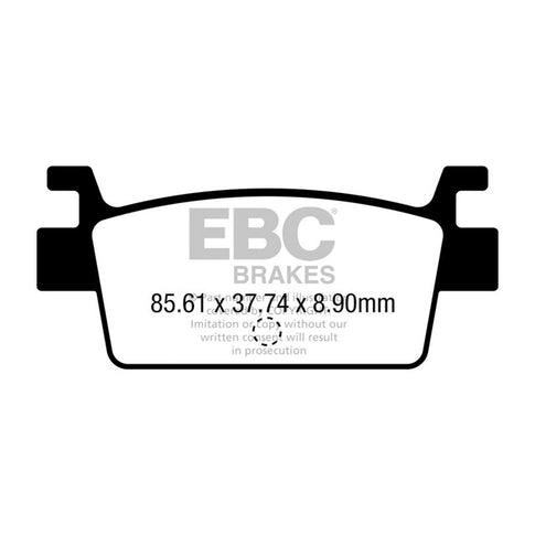 Rear brake pads Kymco AK 550 17-20 EBC - organic