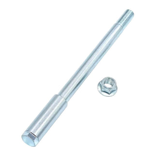 Eje rueda delantera PitBike L=225mm, incluye tuerca M14