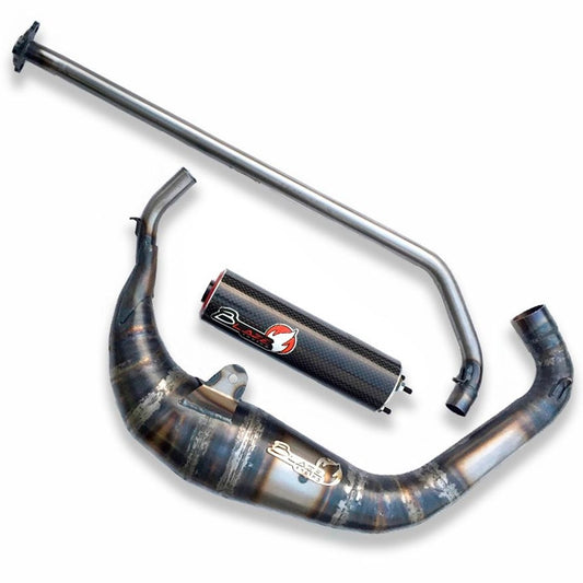 Blaze Racing Exhaust 70/80cc Derbi GPR / Aprilia RS - carbon
