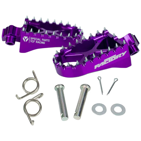 Estriberas aluminio CNC Pitbike YCF Factory