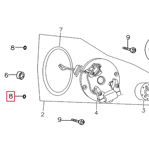 Junta tórica tornillos pletina encendido Pitbike motor 150-3/E 150-5 YX F002C048