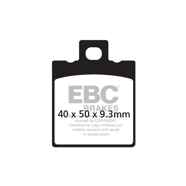 Pastillas de freno traseras Honda NSR/CRM 125 EBC - orgánicas FA047/3