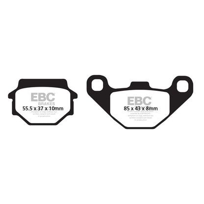Pastillas de freno traseras Kymco Agility 125 08-17 EBC - orgánicas SFA067