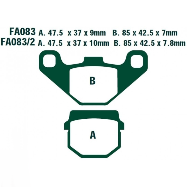 Pastillas de freno Yamaha Versity 300 02-04 EBC - sinterizadas R FA083R