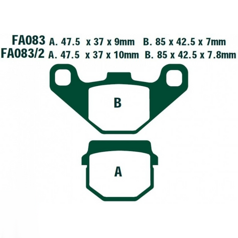 Pastillas de freno Yamaha Versity 300 02-04 EBC - sinterizadas R FA083R
