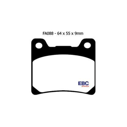 Pastillas de freno delanteras Yamaha YZF 600 R EBC - orgánicas FA088