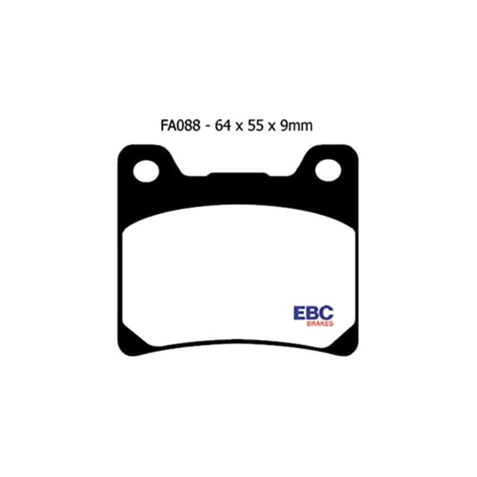 Pastillas de freno delanteras Yamaha YZF 600 R EBC - orgánicas FA088