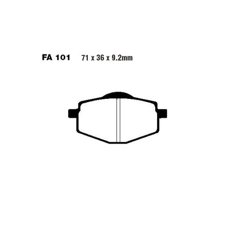Pastillas de freno Yamaha DT 50 R 91-97 EBC FA101TT