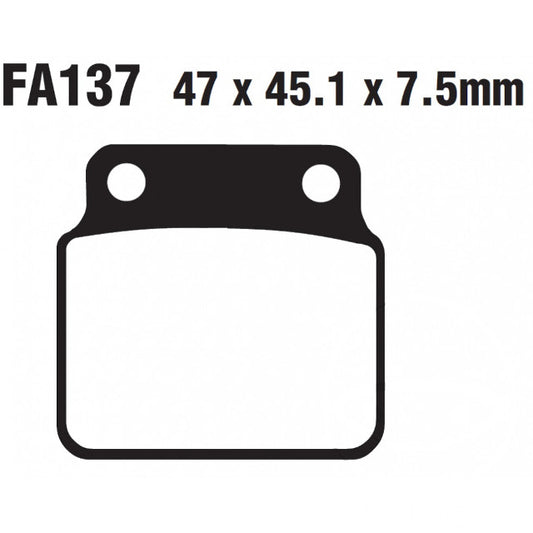 Pastillas de freno Suzuki LT-Z 400 / LT-R 450 EBC - carbono FA137TT