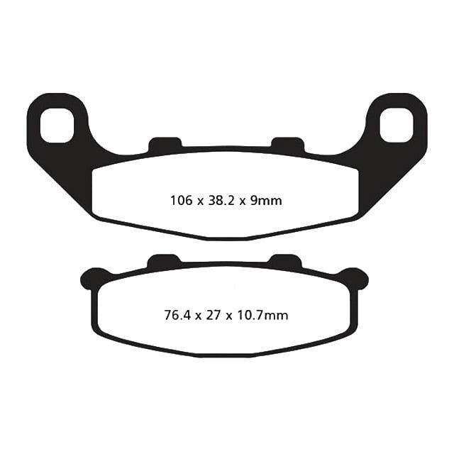 Pastillas de freno Kawasaki GPZ 500 94-03 / Suzuki RGV 250 91-93 EBC - orgánicas FA141