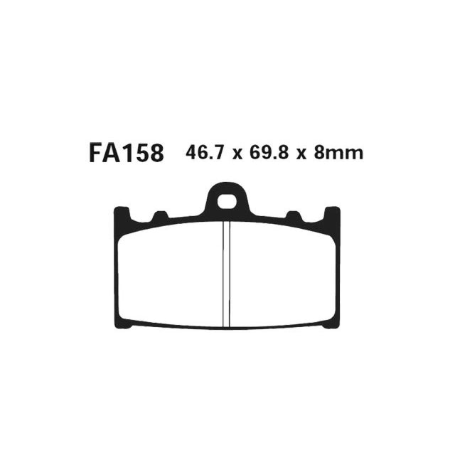 Pastillas de freno delanteras Suzuki GSXR 600 EBC - orgánicas FA158